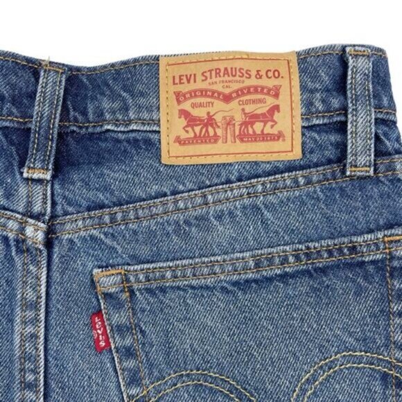 Levi's Denim Mini Skirt Women's Size 30 Blue - Picture 6 of 6